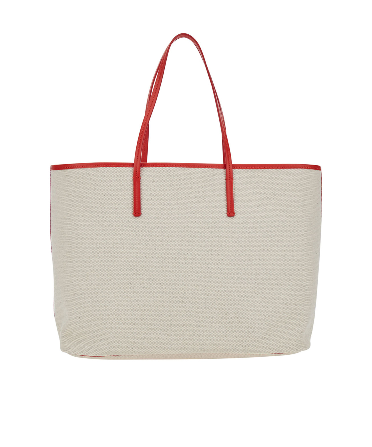 Marni 'small Janus' White Tote Bag With Logo Patch In Cotton Woman In Nude
