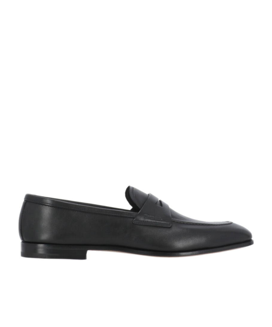 Church's Logo-debossed Leather Loafers In Black