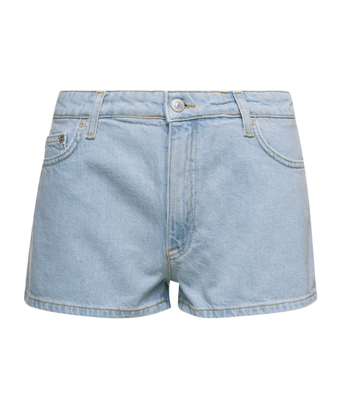 Chiara Ferragni Embroidered-logo Denim Shorts In Blue