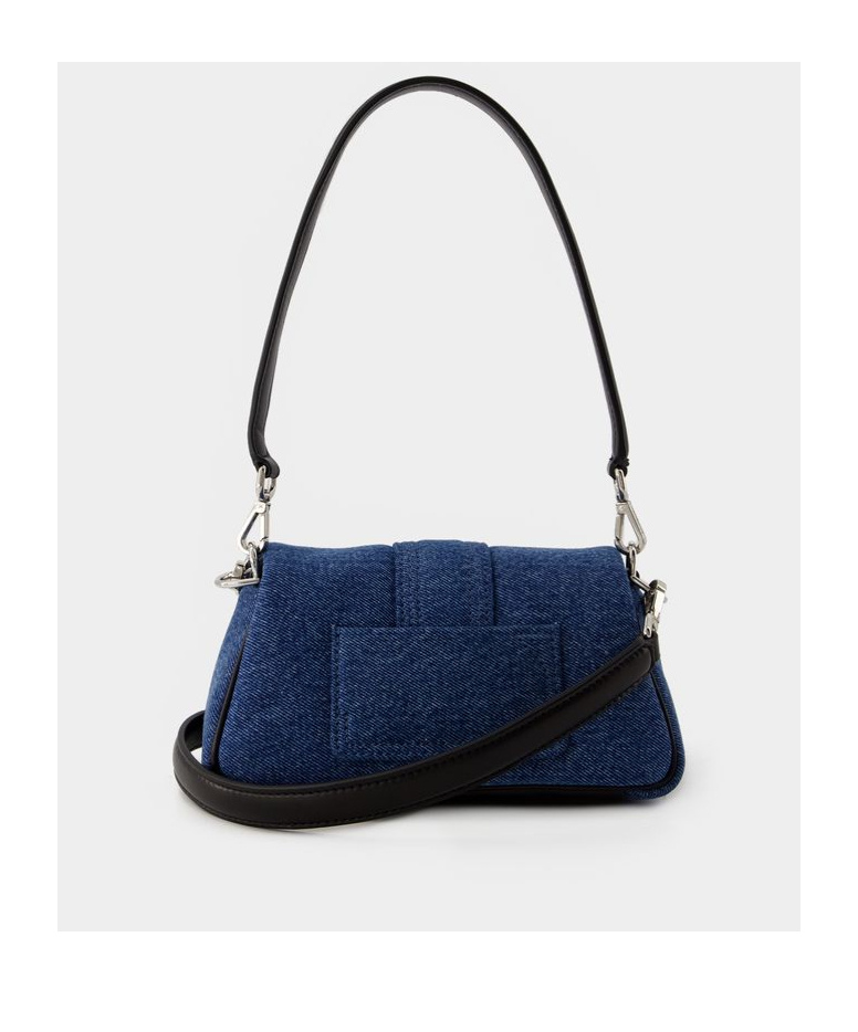 Shop Jacquemus Logo Flip Shoulder Bag In Blue