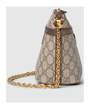 Gucci Mini Ophidia Gg Shoulder Bag In Nude