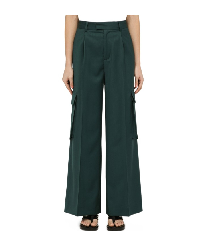 Amiri Pleated Wide-legged Casual Pants