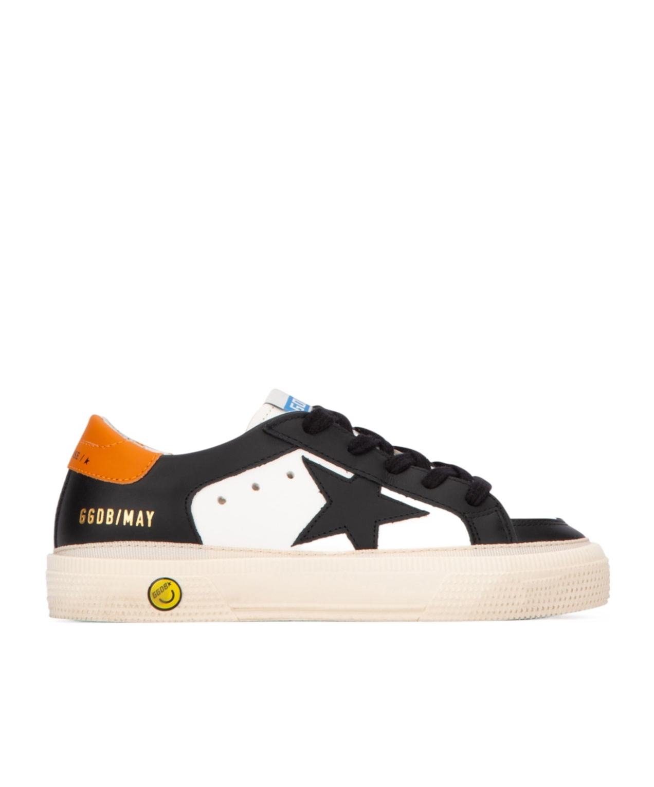 Golden Goose Kids May Star-patch Lace-up Sneakers In Multi