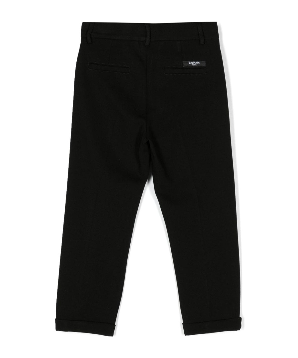Shop Balmain Straight-leg Suit Trousers In Black