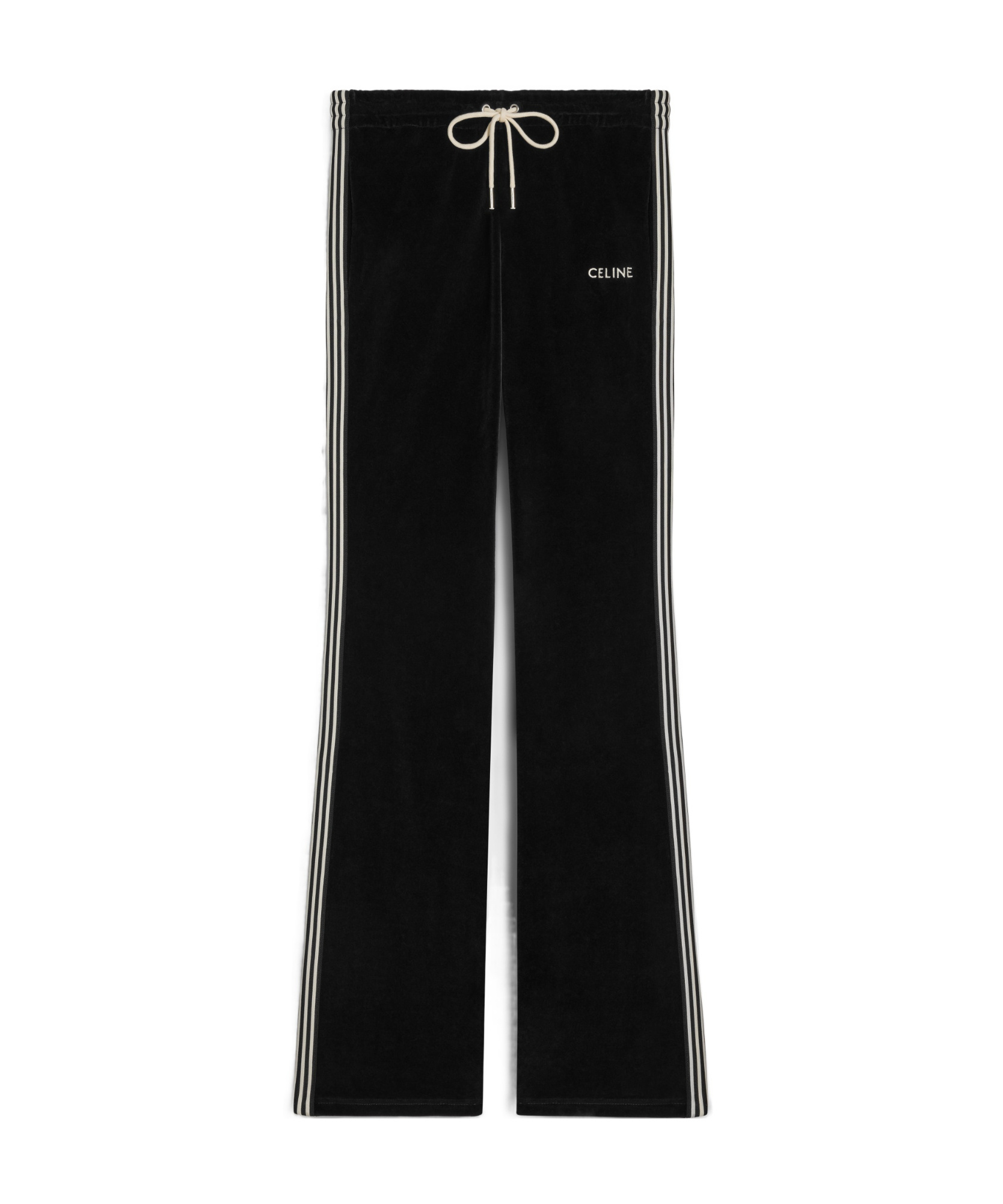 Celine Logo Drawstring Sweatpants In Black