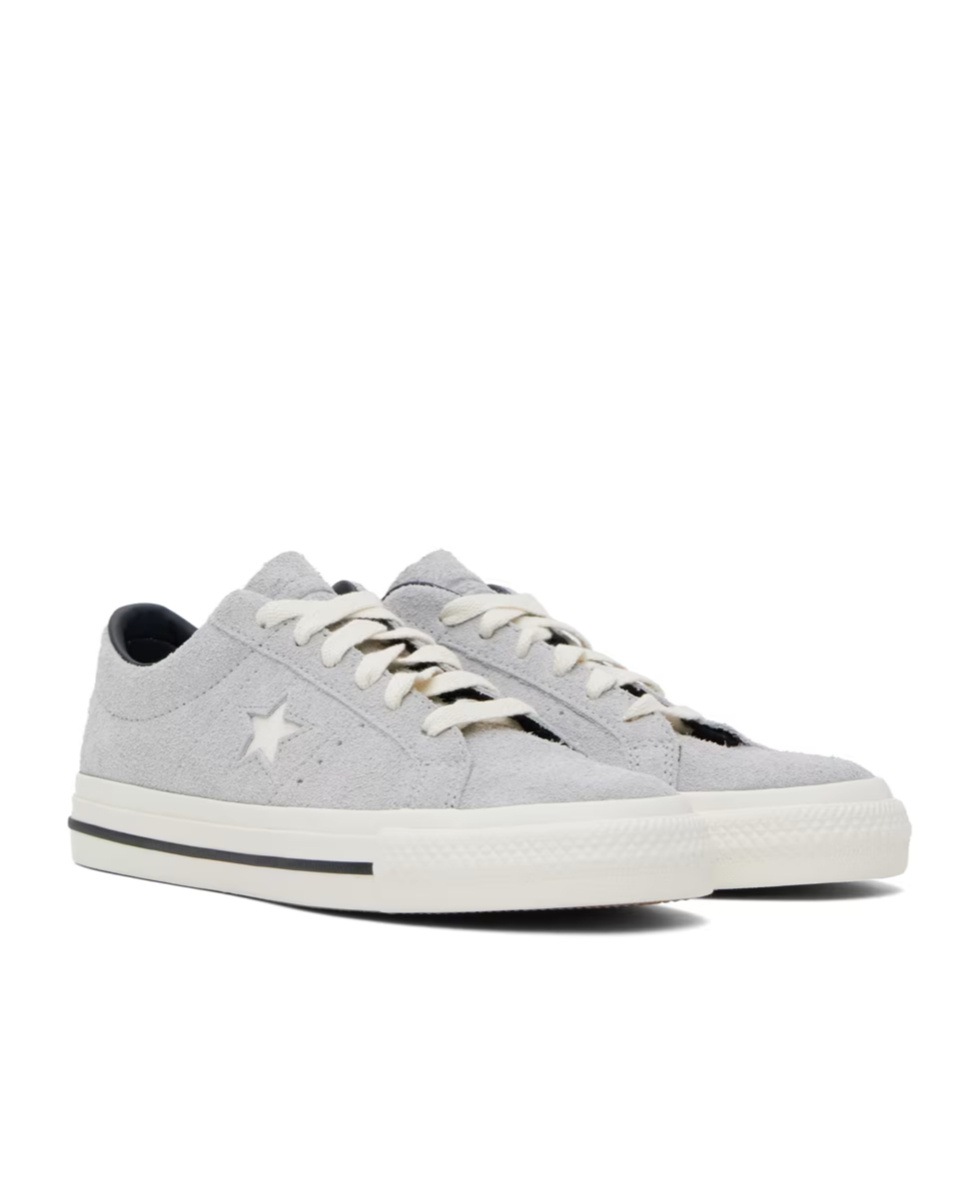 Converse Star Pattern Low Upper Board Shoes In White