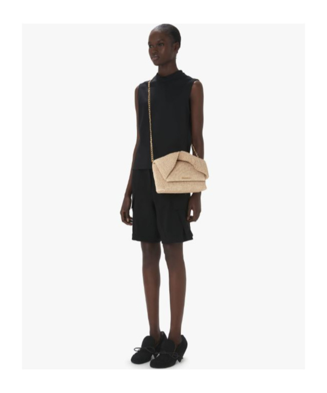 Jw Anderson Stretch Crew Neck Sleeveless Top In Black