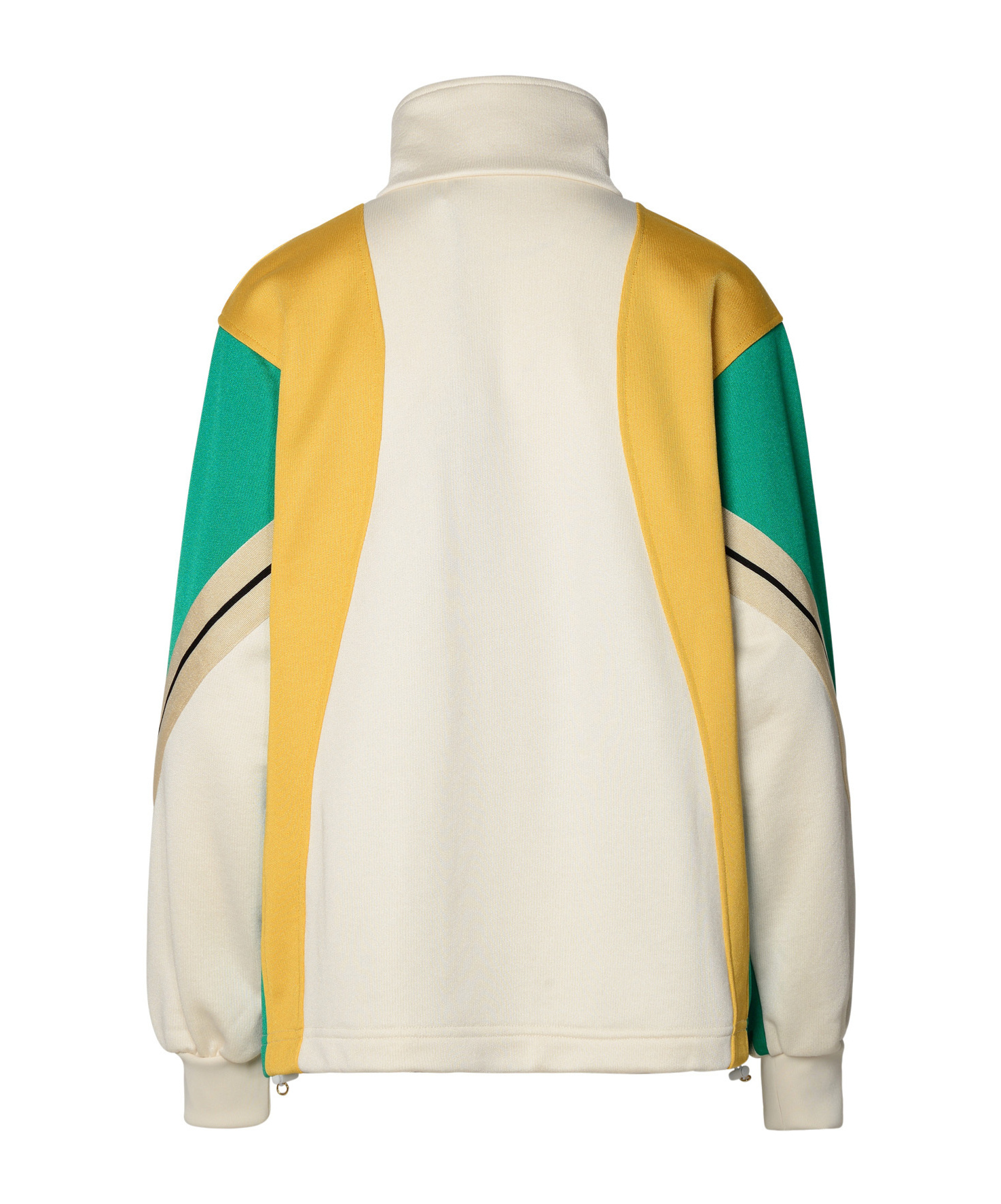 Palm Angels Monogram Colorblock Track Jacket In White