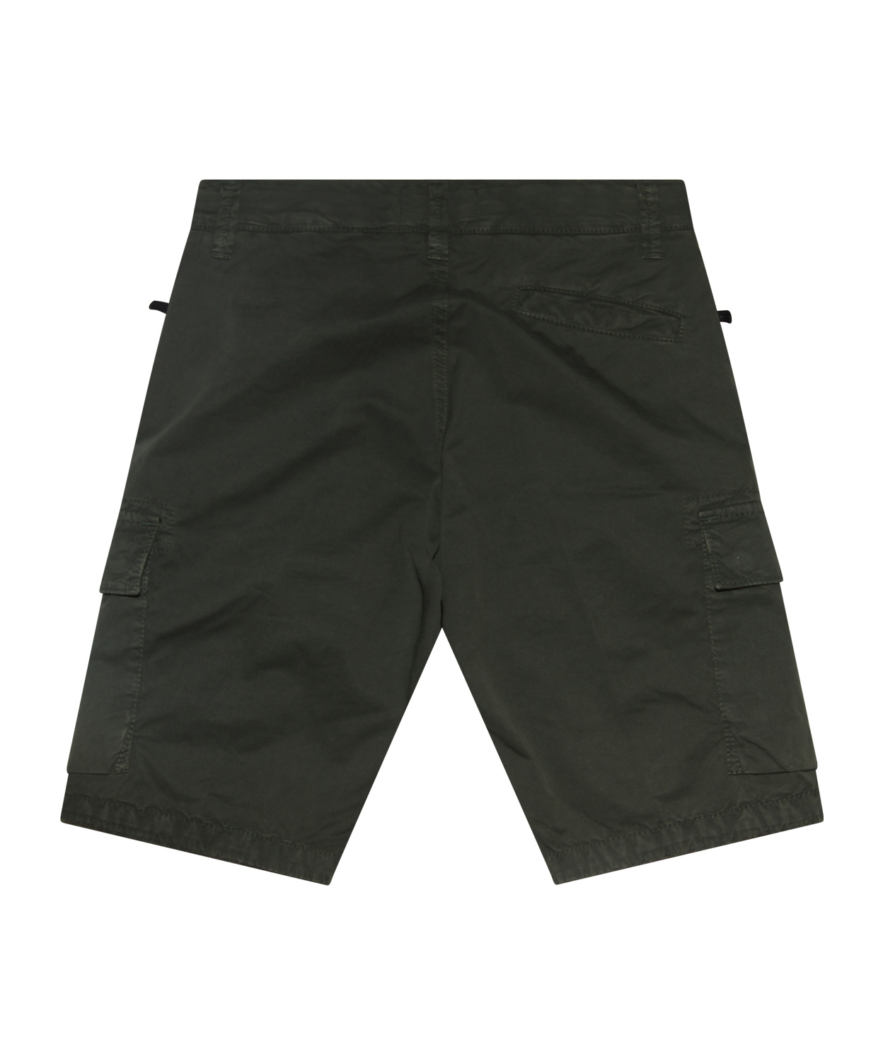 Stone Island Compass-motif Cargo Shorts In Black