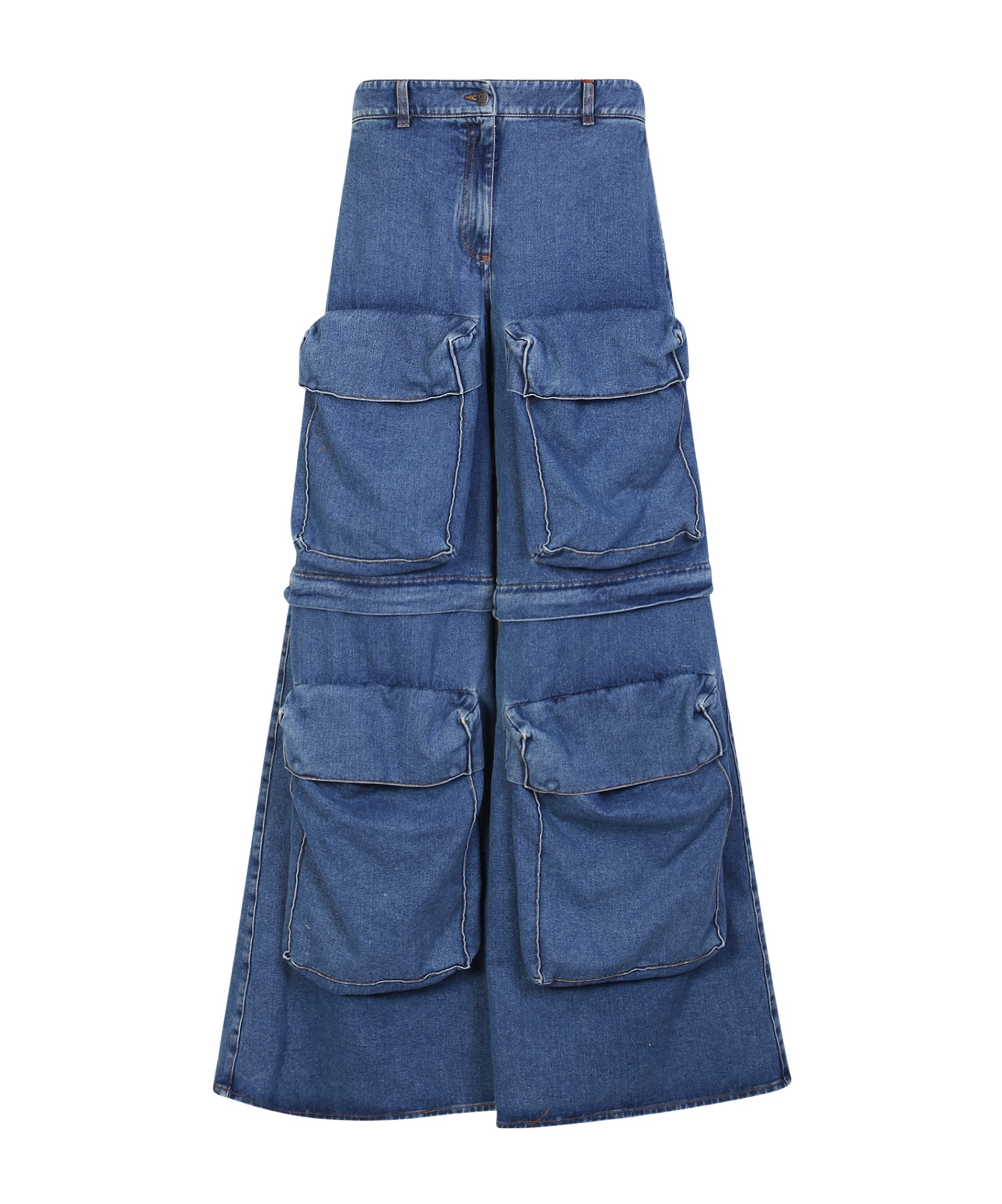 Giuseppe Di Morabito Detachable-legs Wide-leg Jeans In Blue