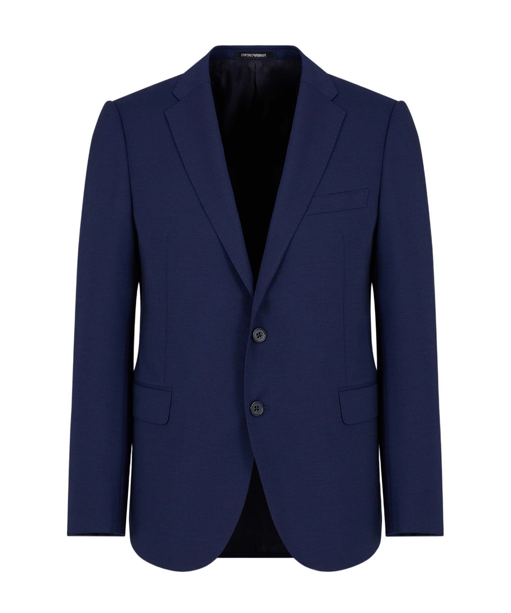 Emporio Armani Stretch Slim Fit Blazer In Blue