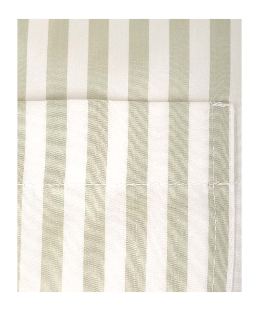 Brunello Cucinelli Striped Chain-embellished Shirt In Gray