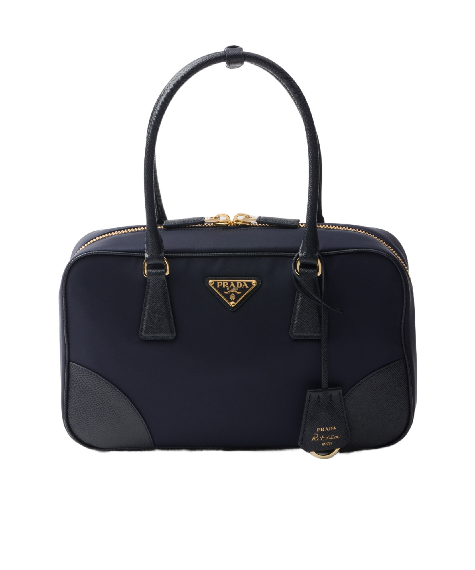 Prada Womens Blue Re-edition 1978 Re-nylon Medium Recycled-polyamide Top-handle Bag In Blue