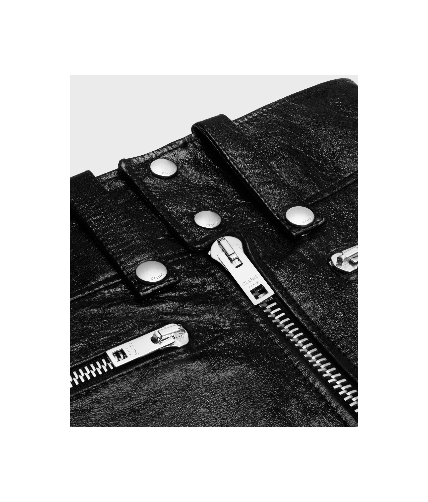 Celine Low Waist Miniskirt In Black