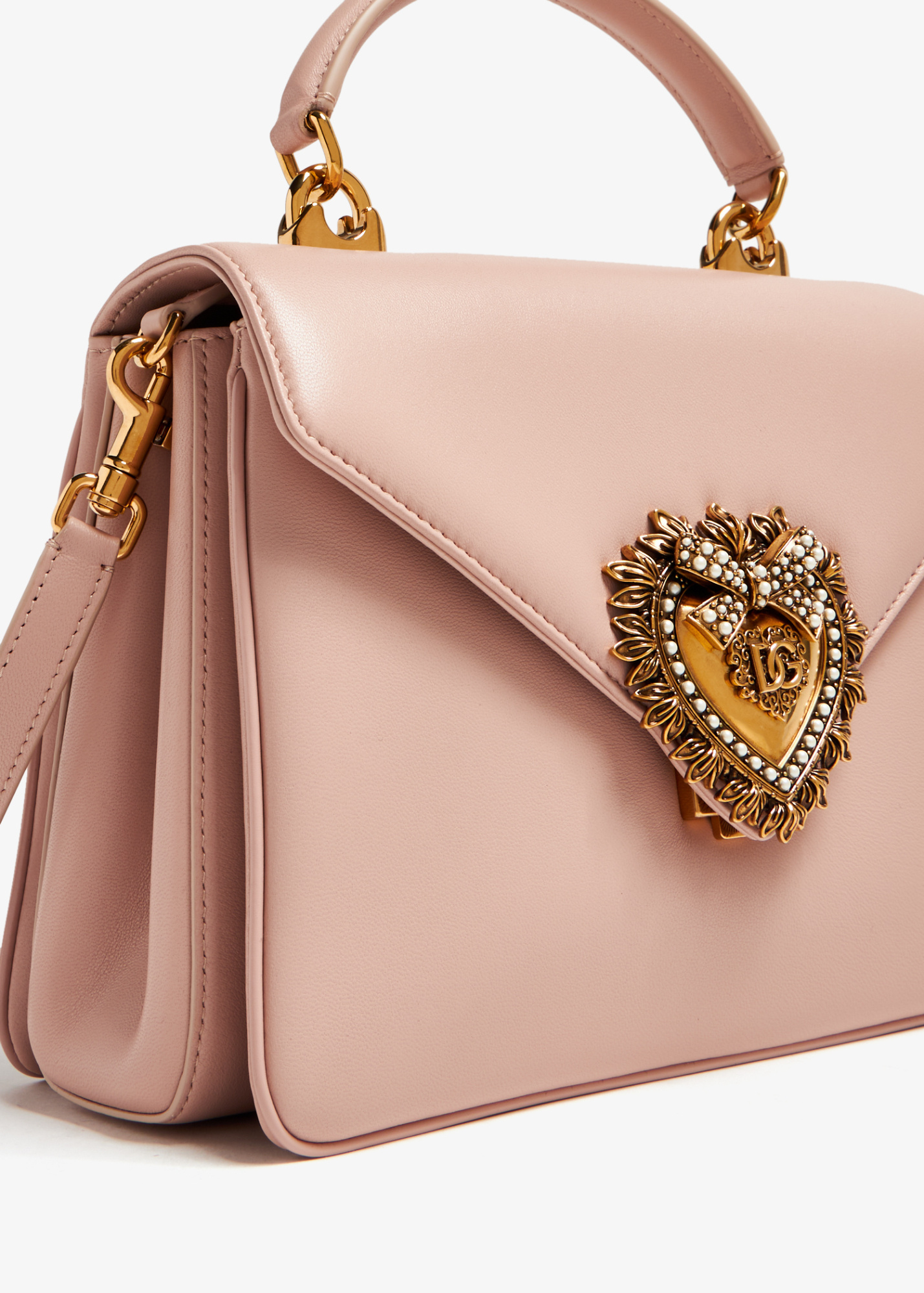 Dolce & Gabbana Small Devotion Handbag In Pink