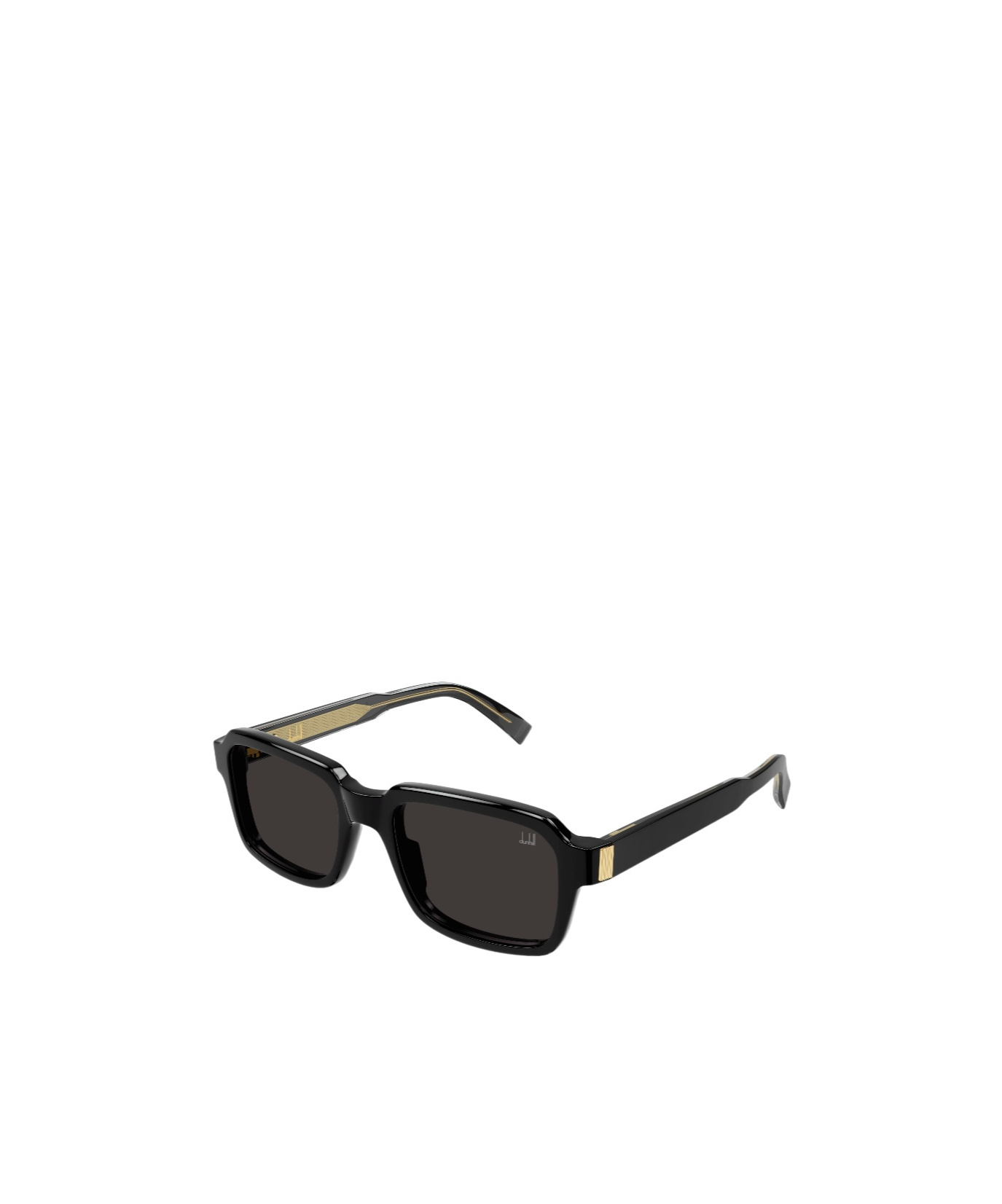 Shop Dunhill Rectangle-frame Sunglasses In Black