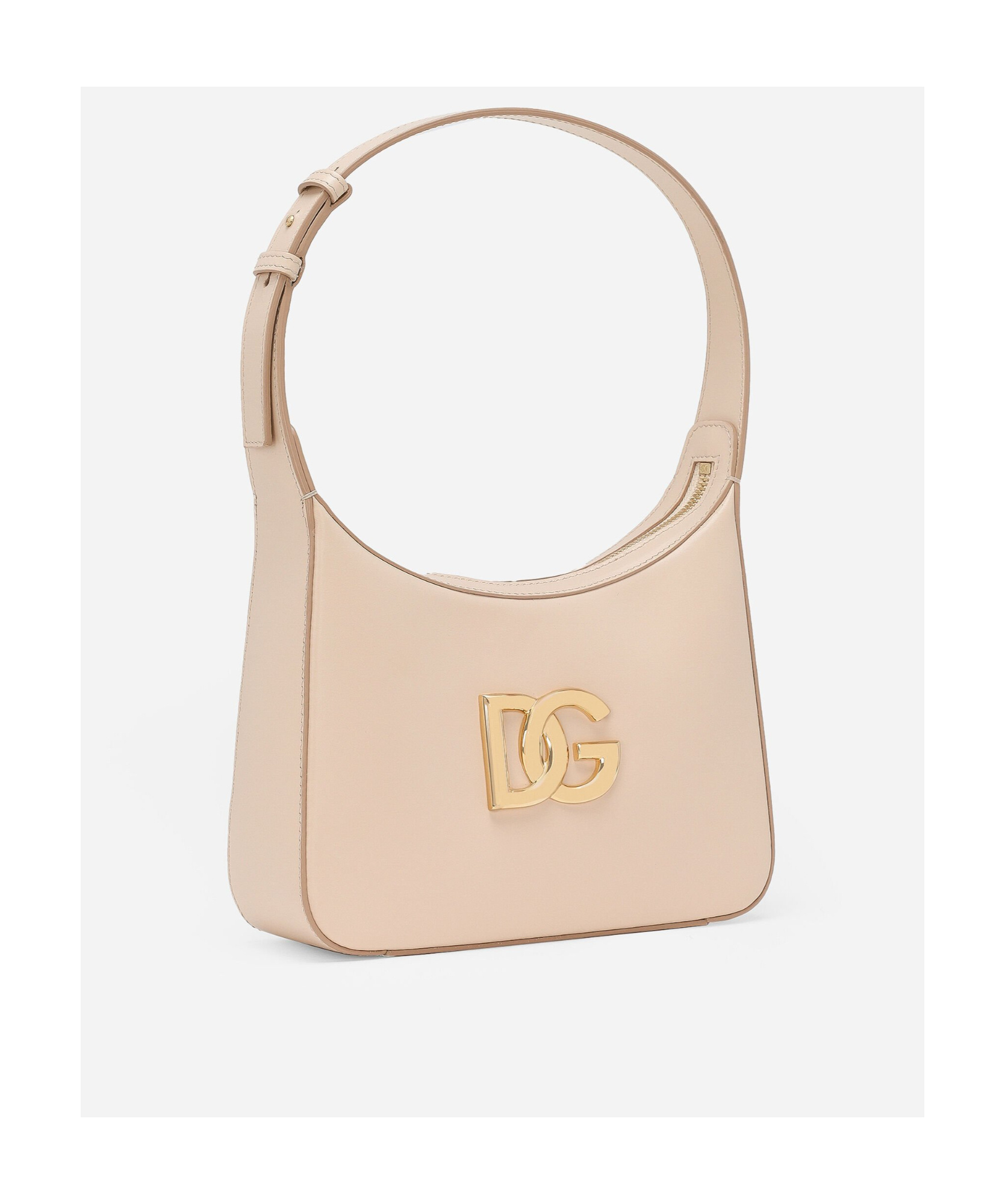 Dolce & Gabbana Spalla Logo-plaque Tote Bag In Nude