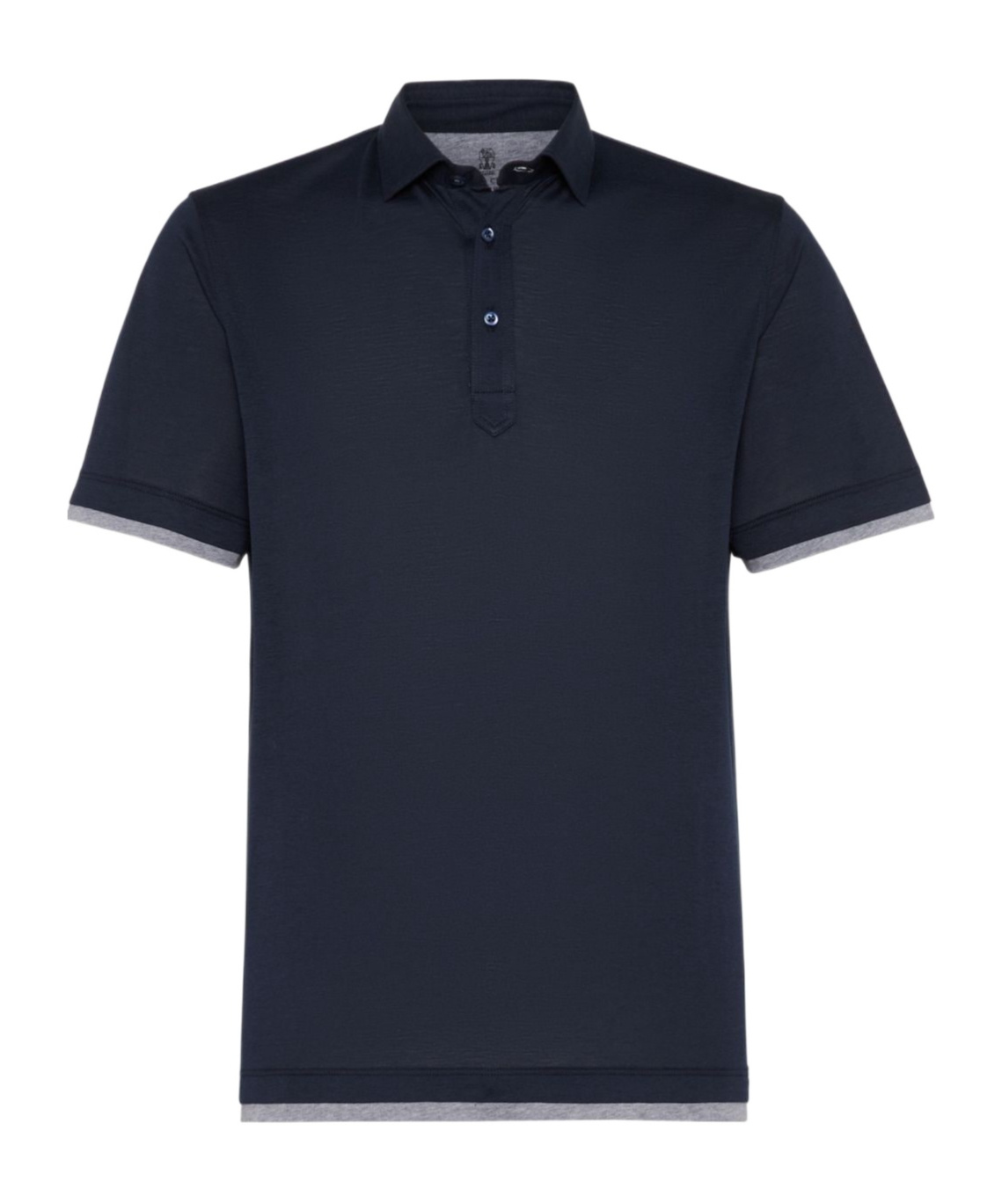 Brunello Cucinelli Classic S/s Cotton Polo In Black