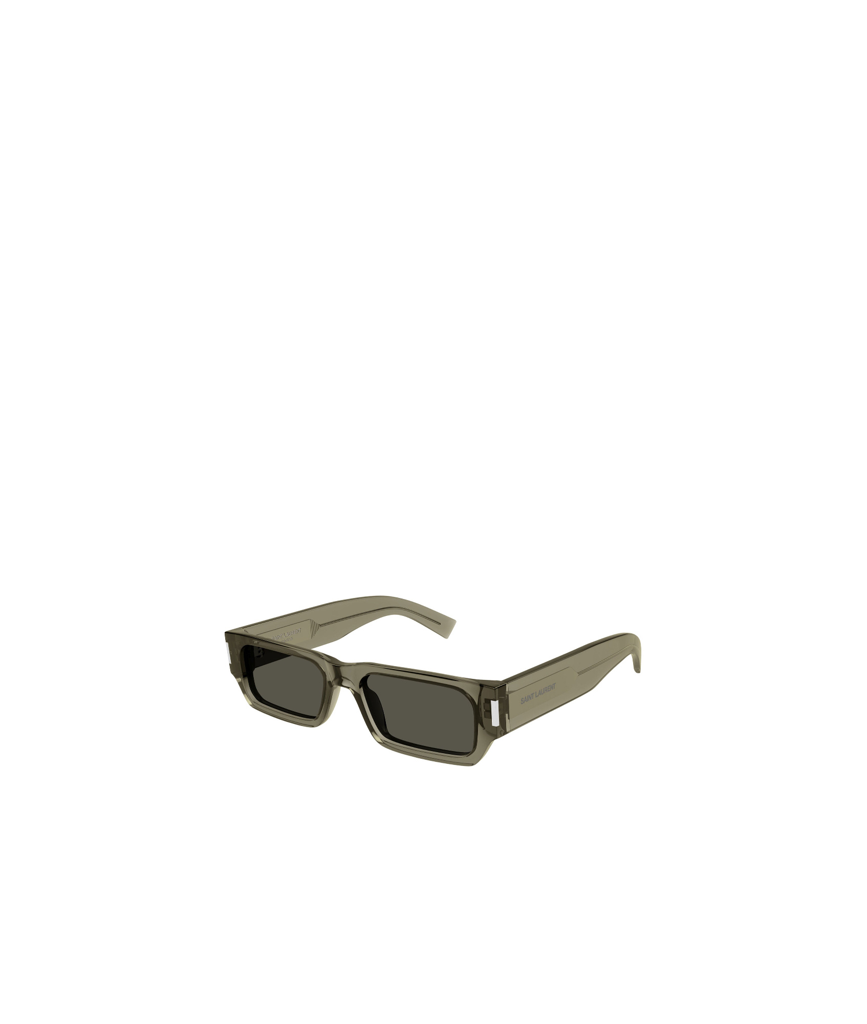 Saint Laurent Sl 660 Rectangle-frame Sunglasses In Black