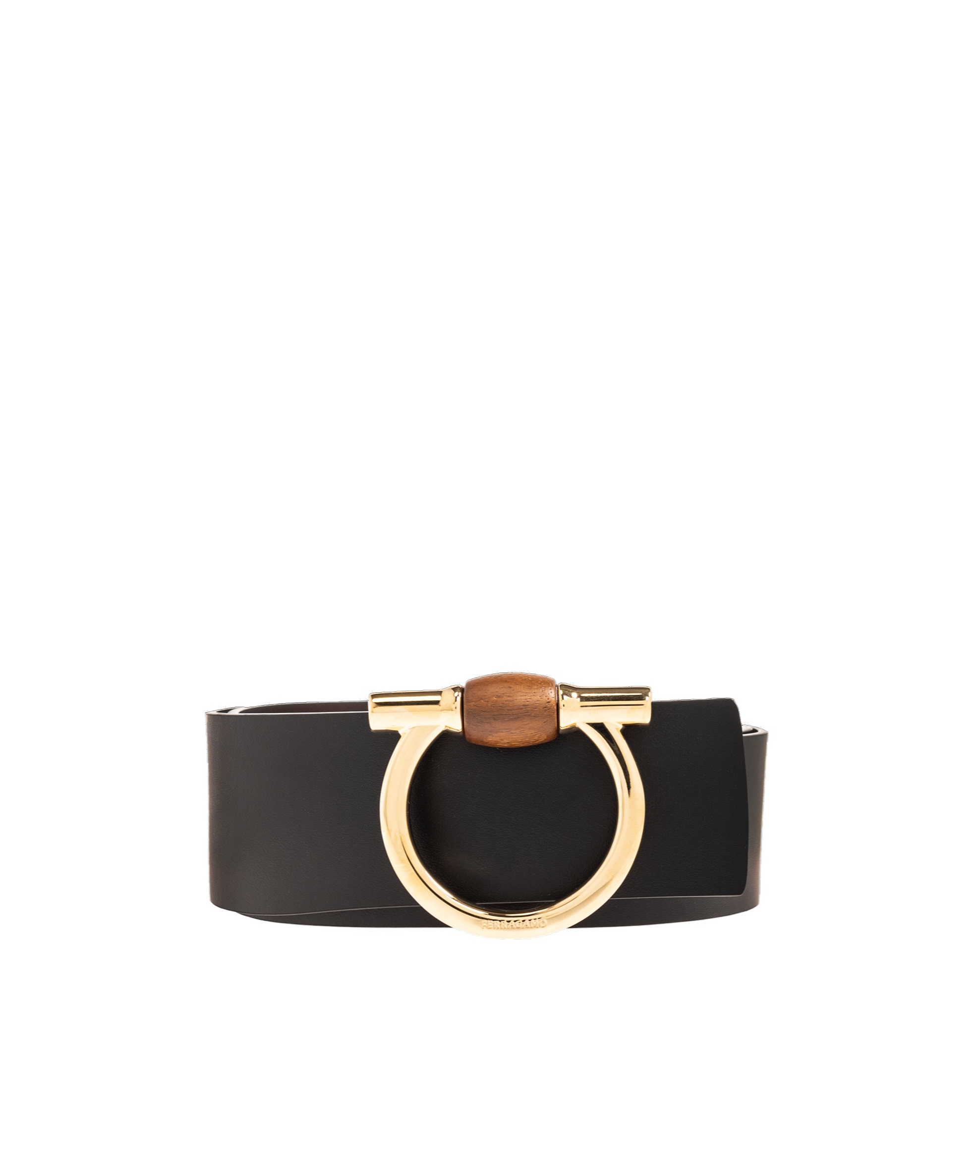 Ferragamo Salvatore Reversible Gancini Belt In Black