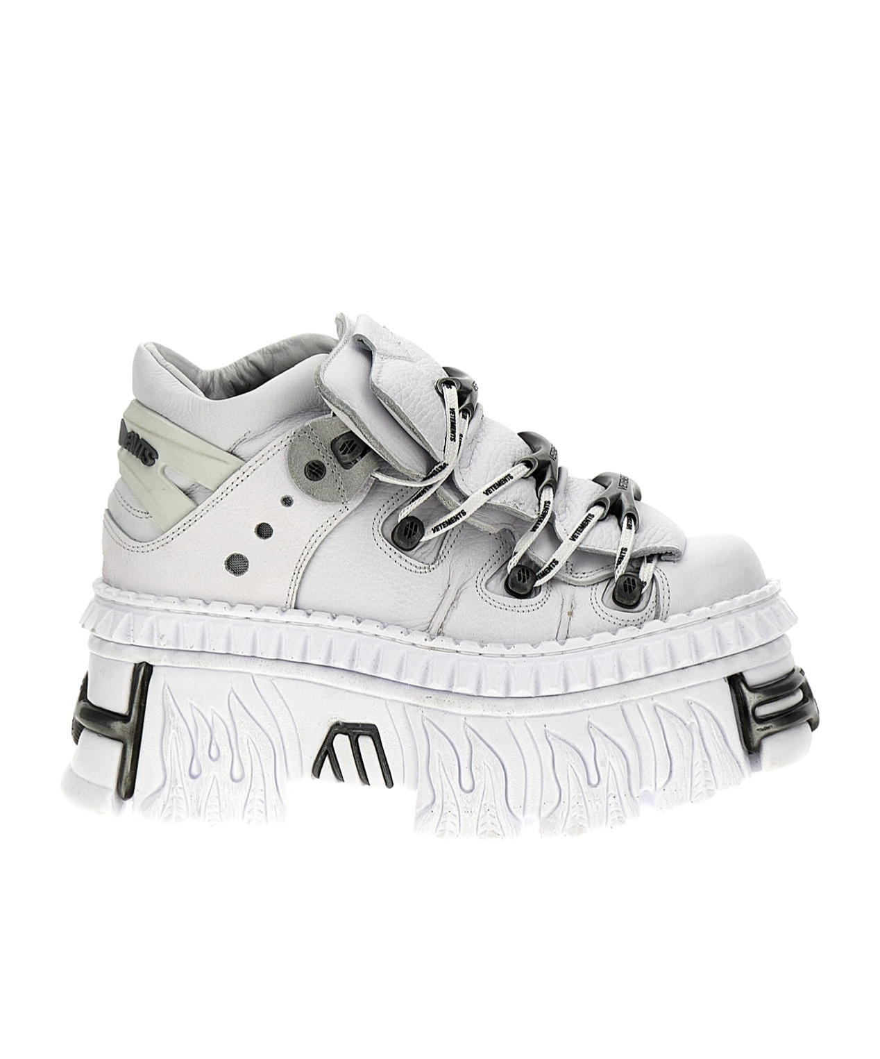 Vetements X New Rock Platform Sneakers In White