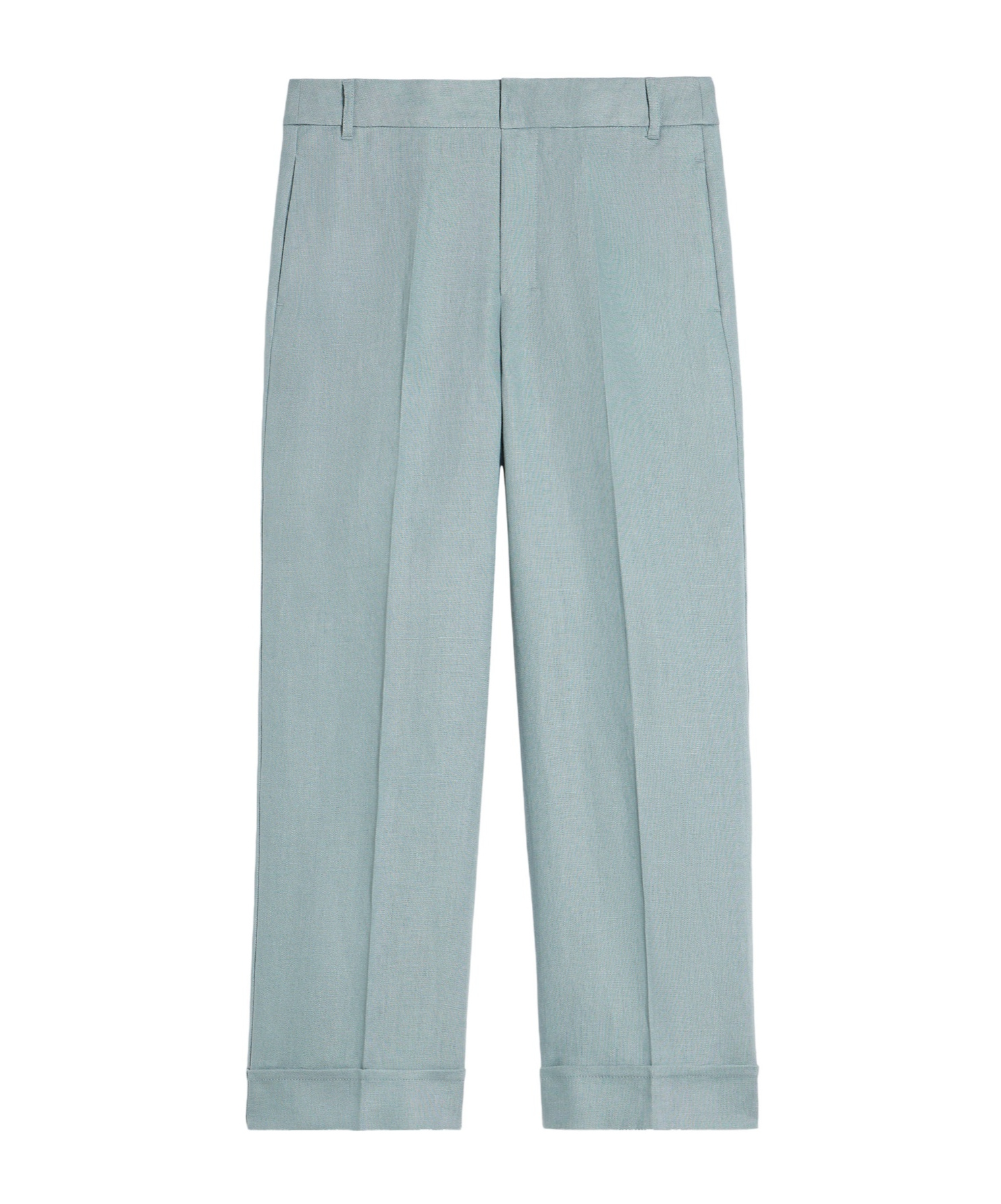 Max Mara Wide-leg Pleated Casual Pants In Gray