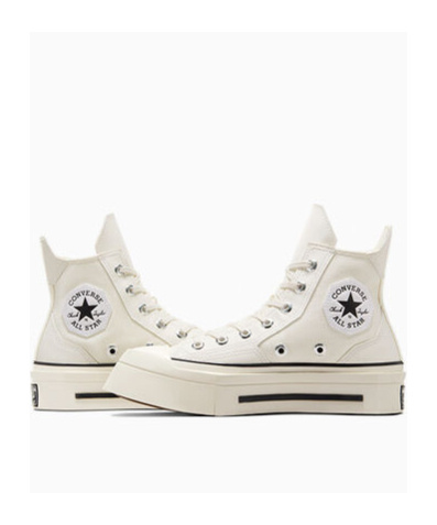 Converse Lace Up High Upper Board Shoes In White