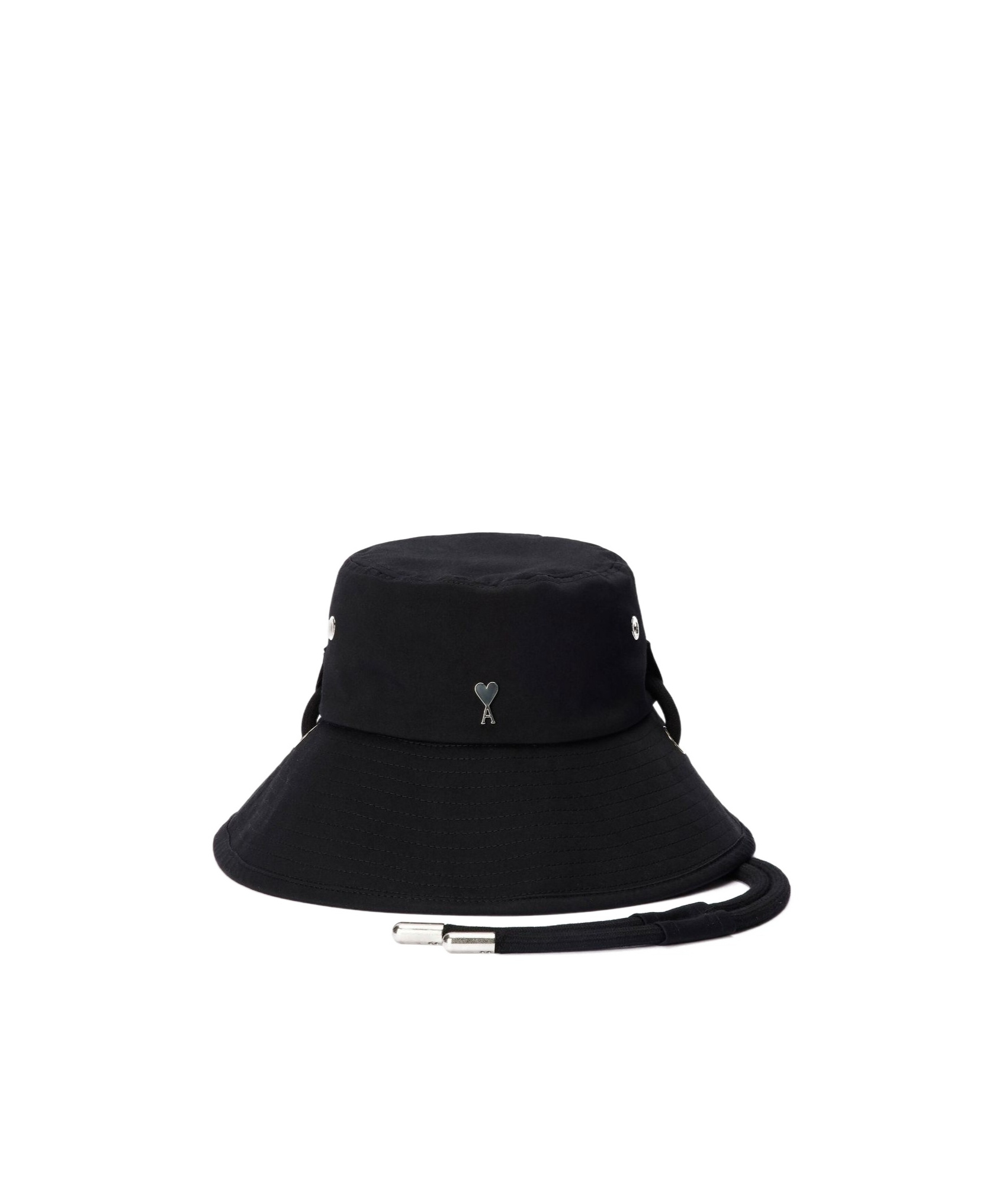 Ami Alexandre Mattiussi Heart-shaped Logo Bucket Cap In Black