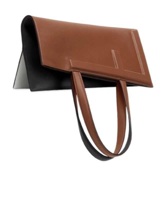 Shop Fendi Colour-block Leather Bag That Can Be Transformed In Black