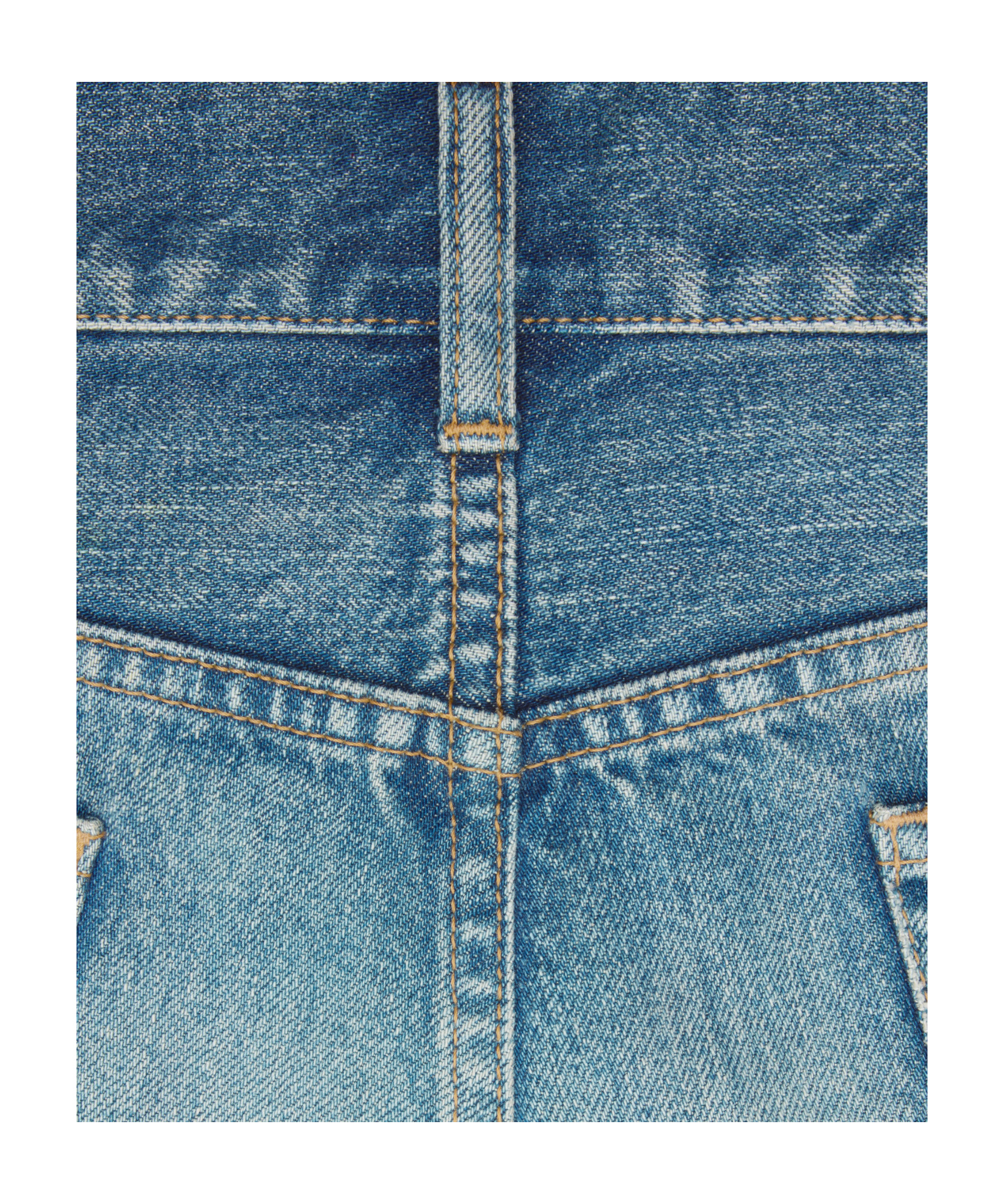 Celine Washed Denim Shorts In Gray