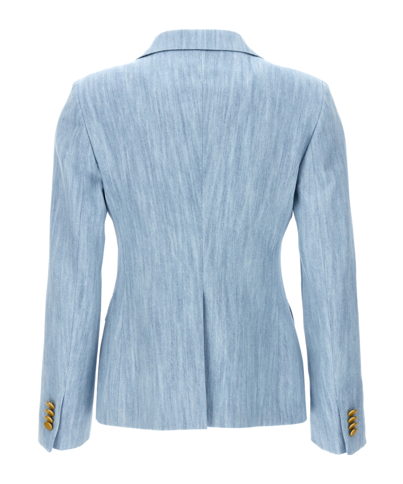 Shop Tagliatore Alicya Denim Blazer In Blue