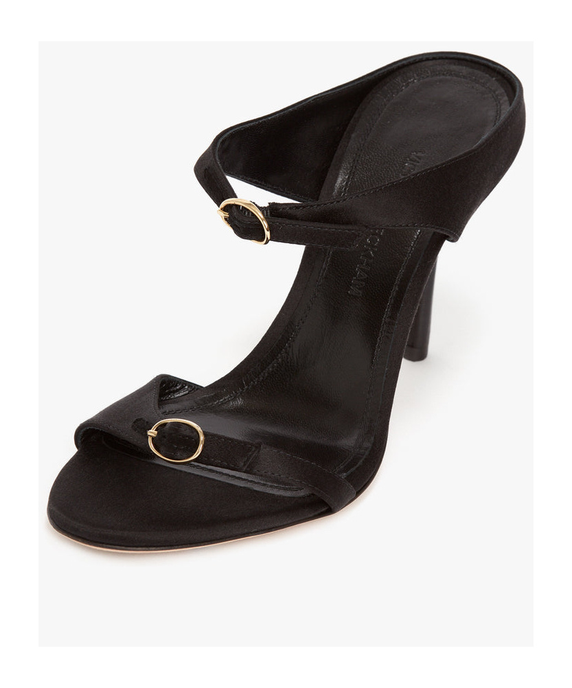 Victoria Beckham Buckle-embellished 100mm Leather Heels In Black