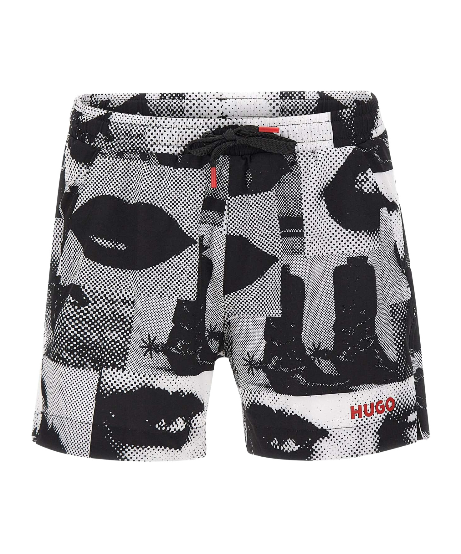 Hugo Boss Printed Shorts In Black