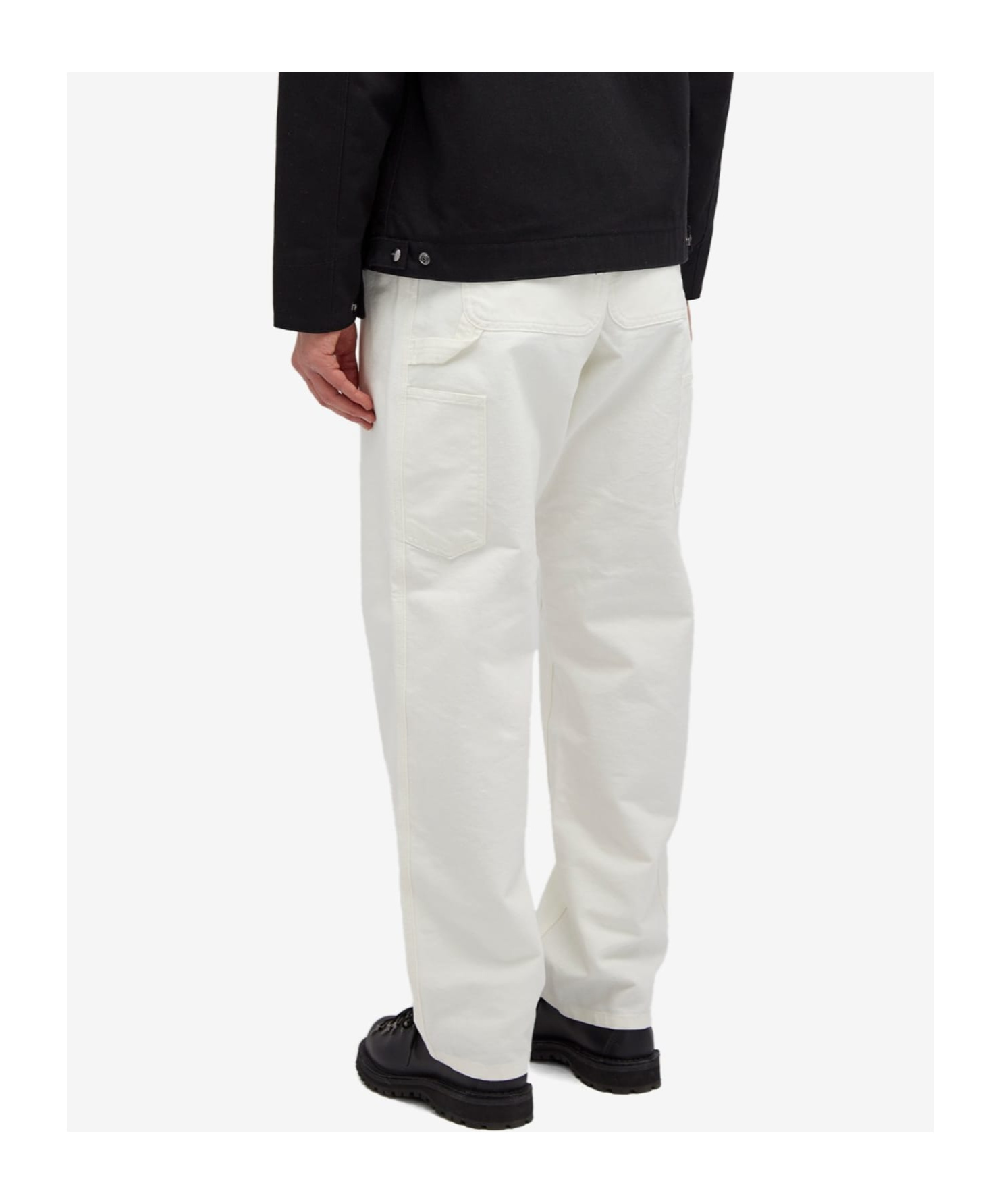 Carhartt Single Knee Pant Sonyc Silver In Cotton In White