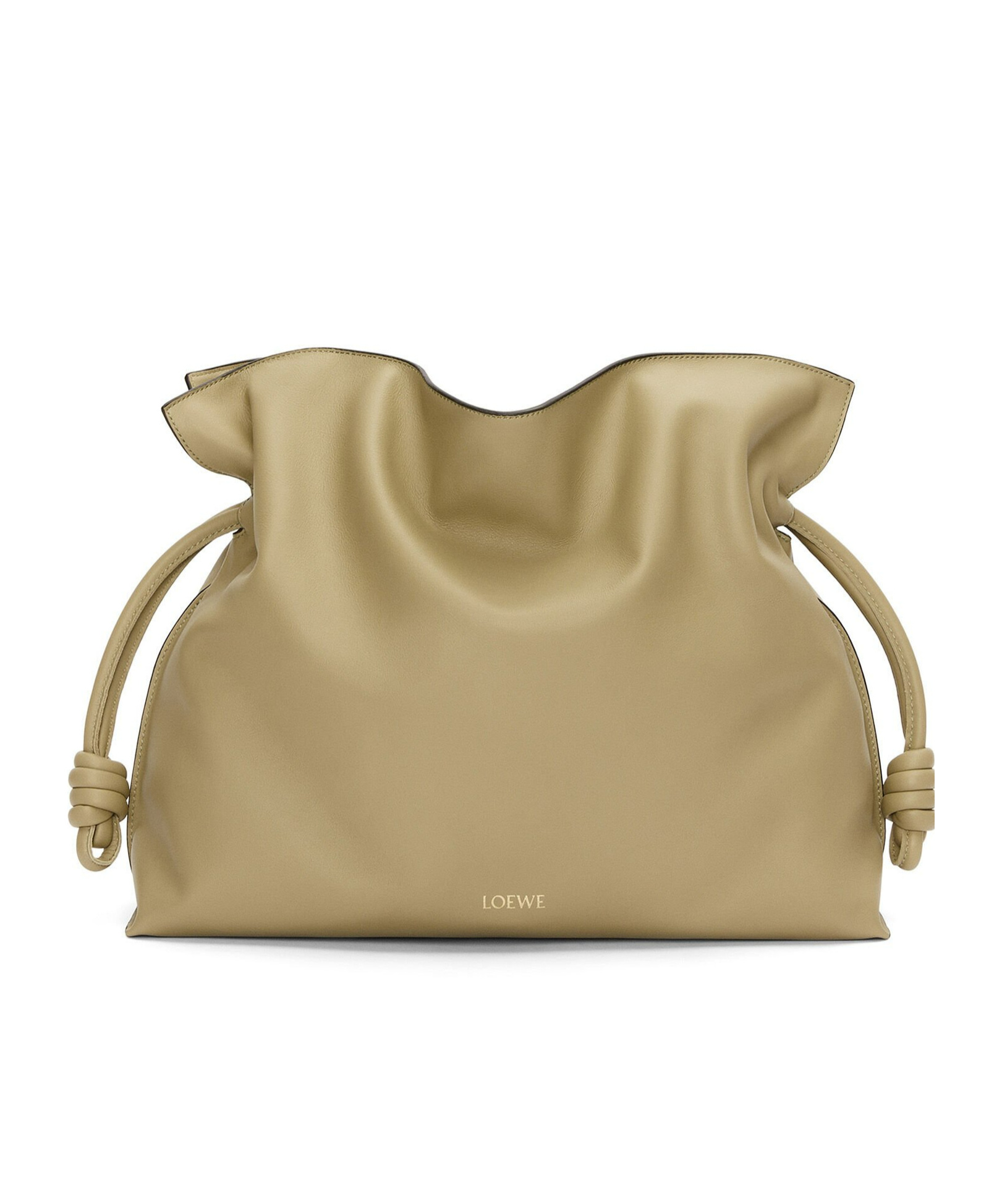 Loewe Mini Puzzle Leather Shoulder Bag In Nude