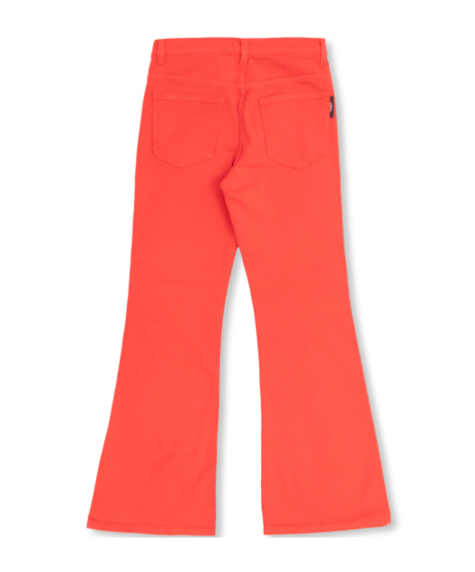 Balmain Lion Head-embellished Flared Jeans In Orange