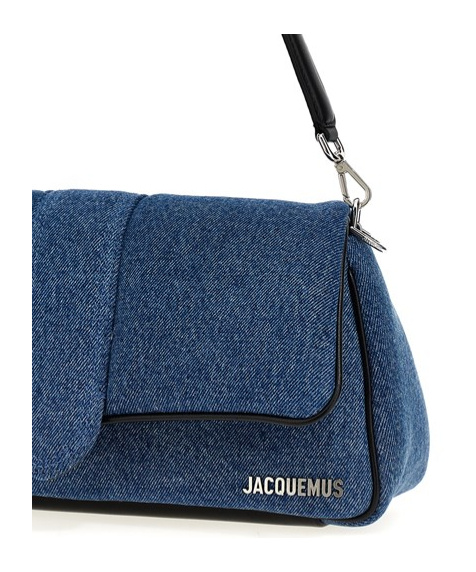 Shop Jacquemus 'le Bambimou' Flip Shoulder Bag In Blue