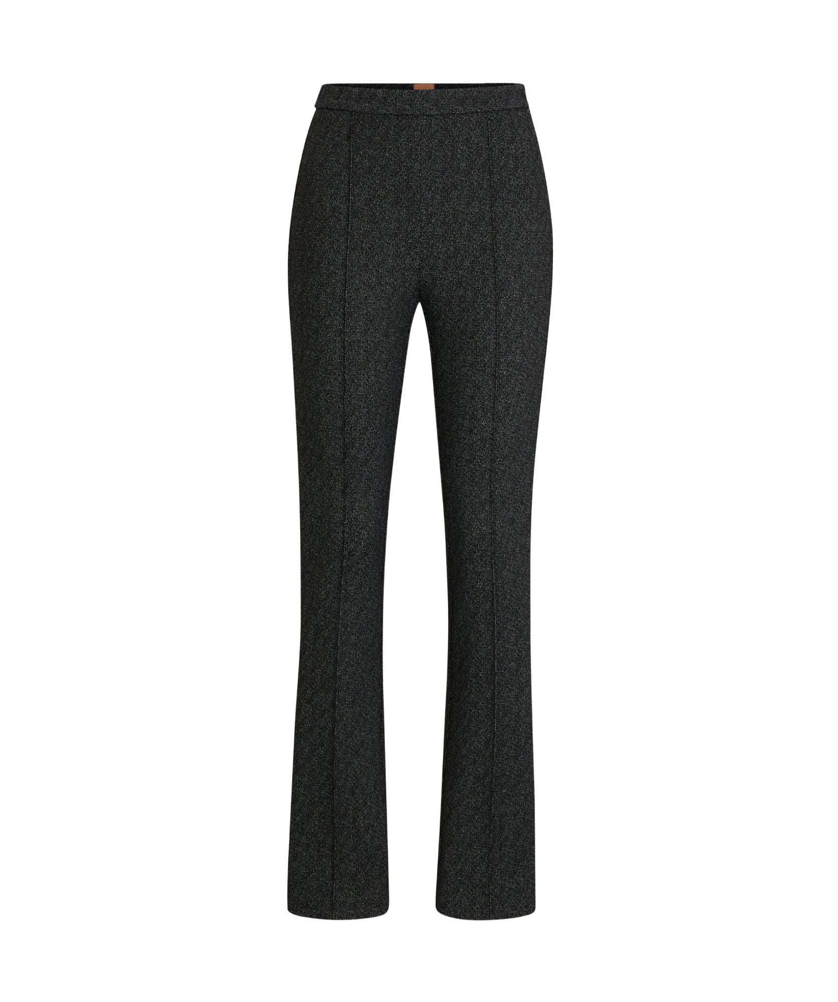 Hugo Boss Elastic Plain Knitted Casual Trousers In Black