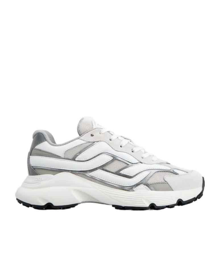 Tod's Multicolor Leather And Mesh Sneakers In White