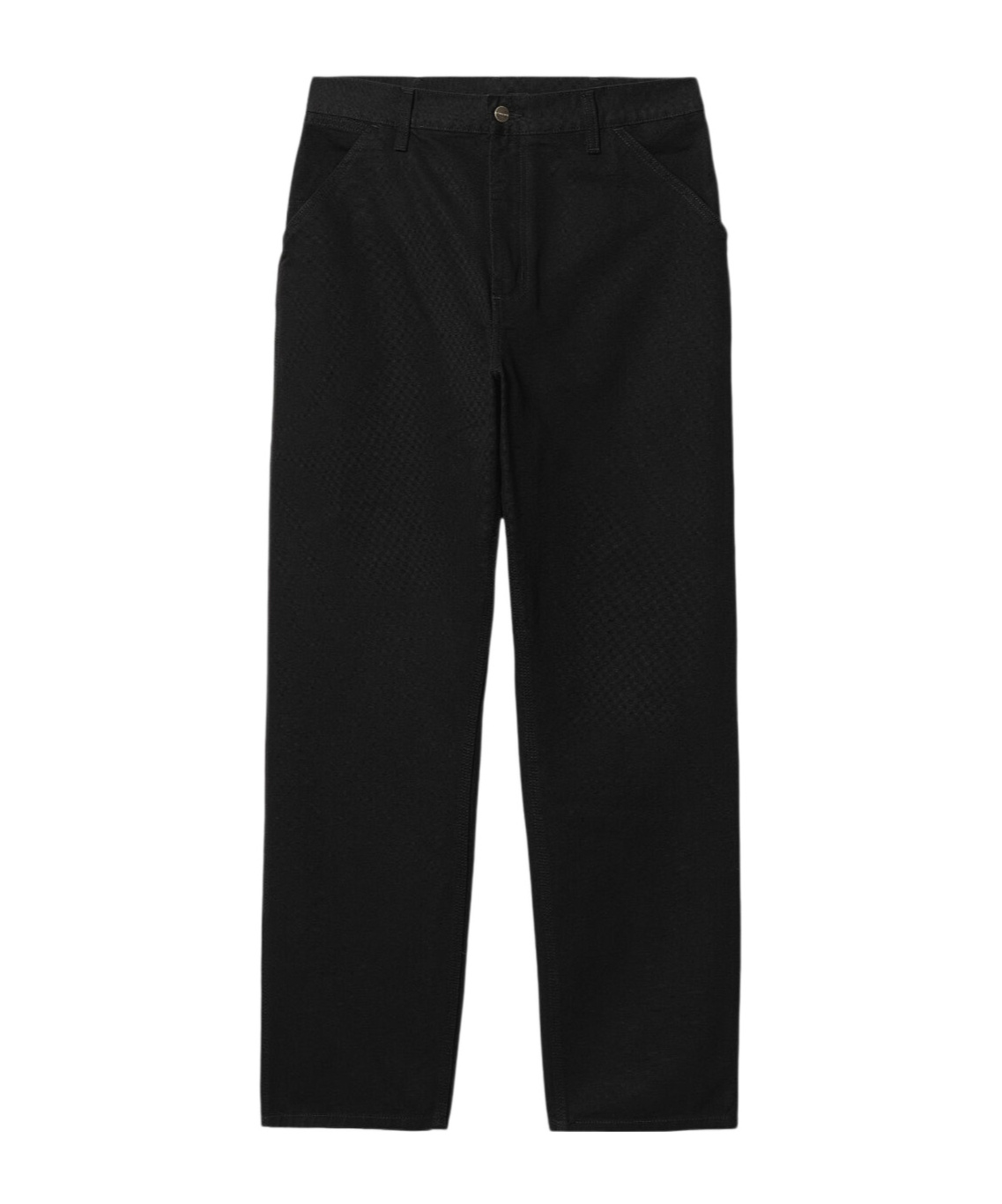 Carhartt Trousers Knee Single Organic Cotton In Black