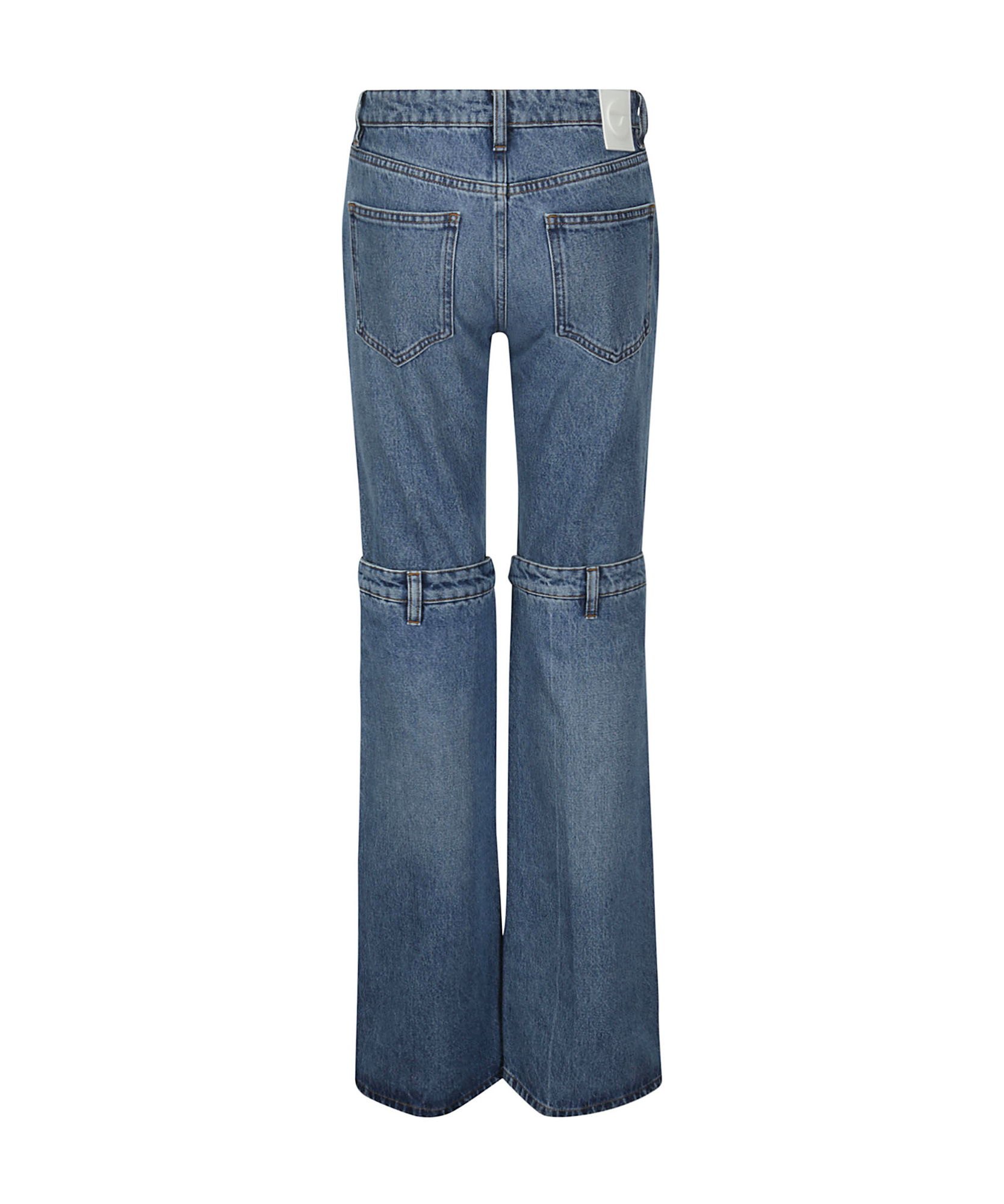 Shop Coperni Belt-loop Jeans In Blue