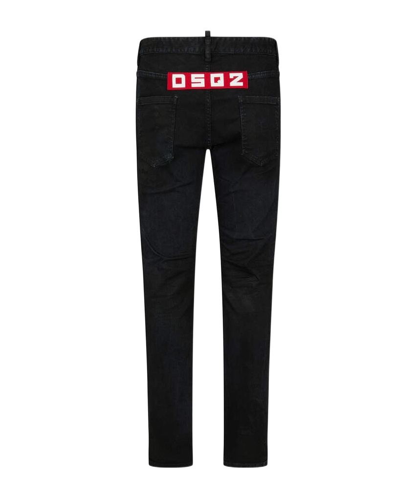 Dsquared2 Burnt Slim-fit Jeans In Black