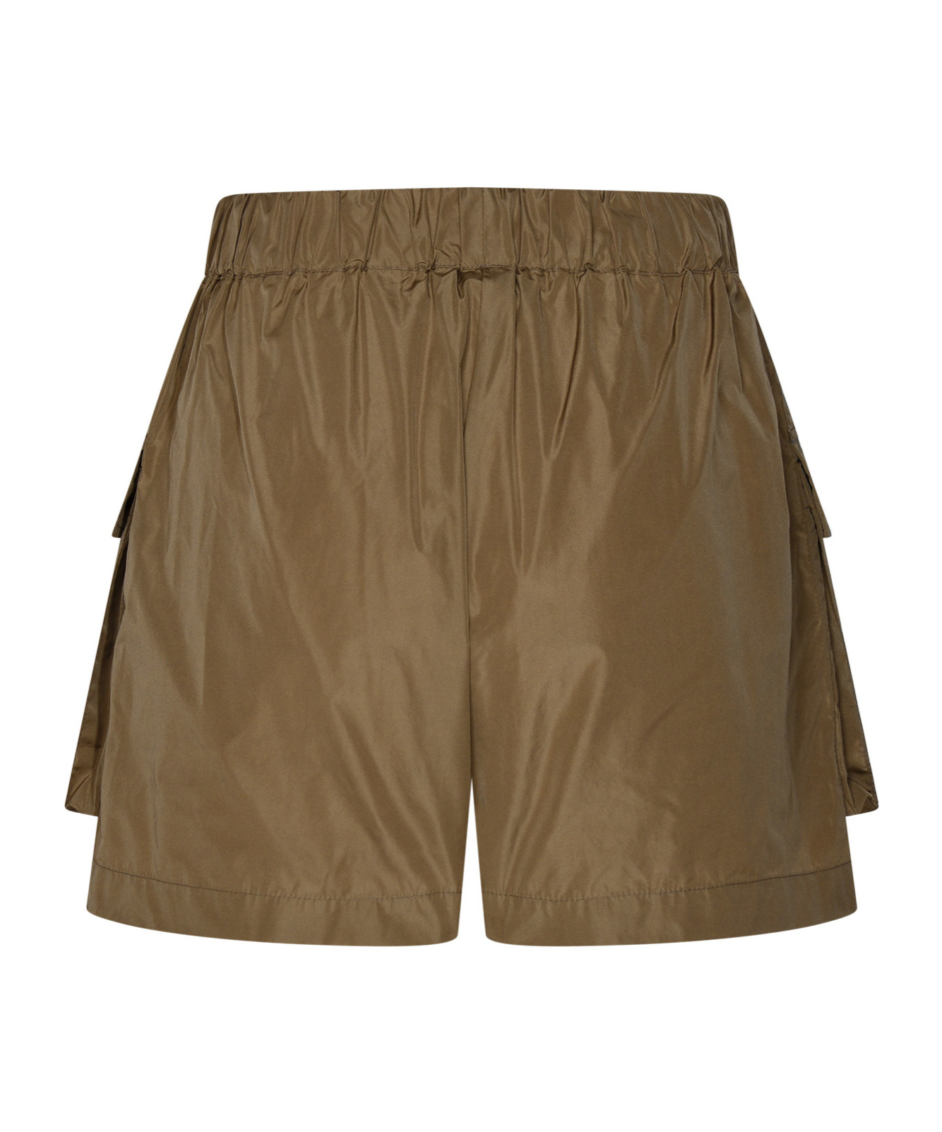 Msgm Persimmon Polyester Cargo Shorts In Green
