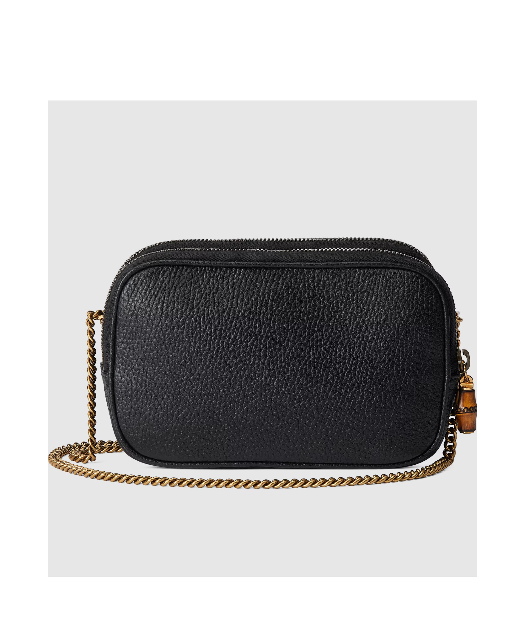 Gucci Black Double G Super Mini Bag In Black