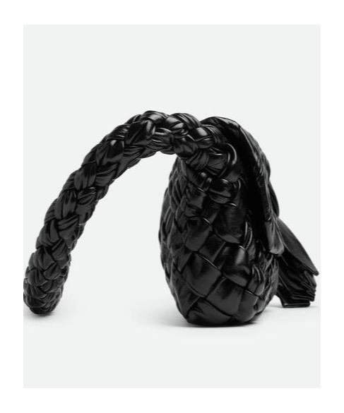 Bottega Veneta Black-m Brass Kalimero Tassel Leather Shoulder Bag In Black