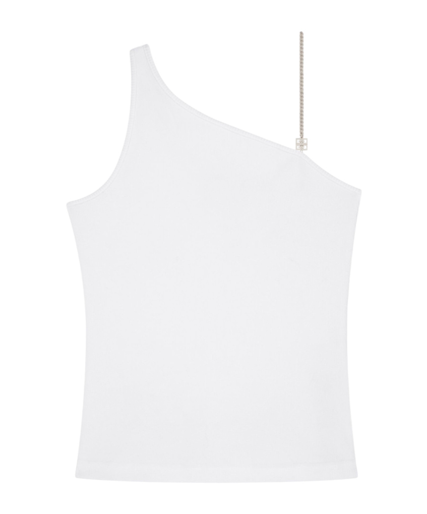 Givenchy 4g-motif Asymmetric Top In White
