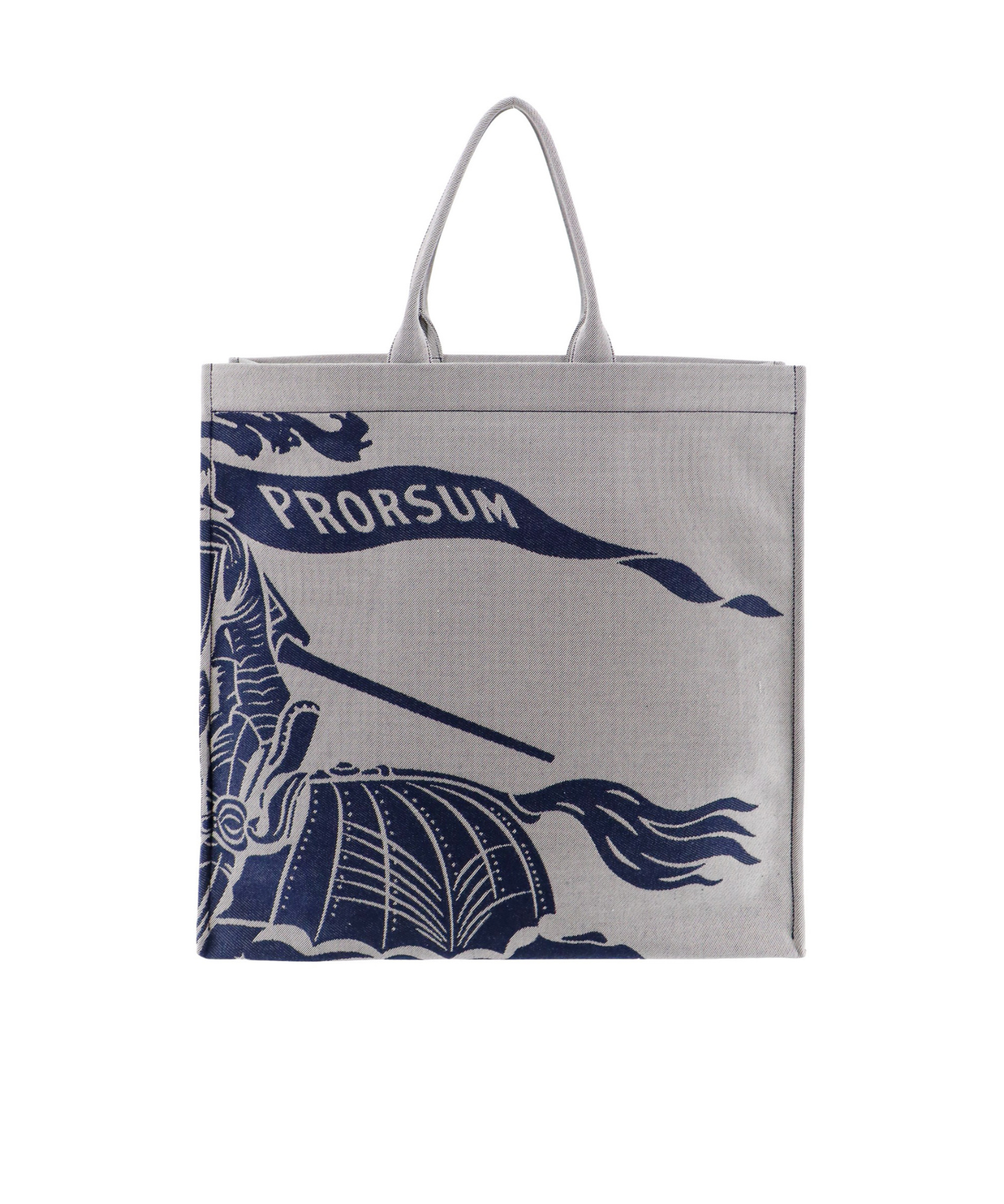 BURBERRY EXTRA LARGE EKD CANVAS TOTE BAG