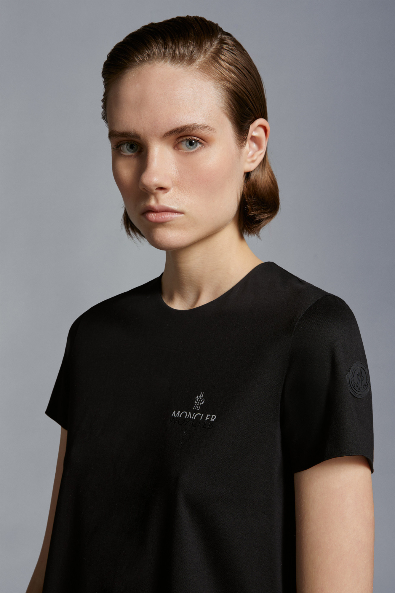 Moncler T-shirts And Polos Black In Black