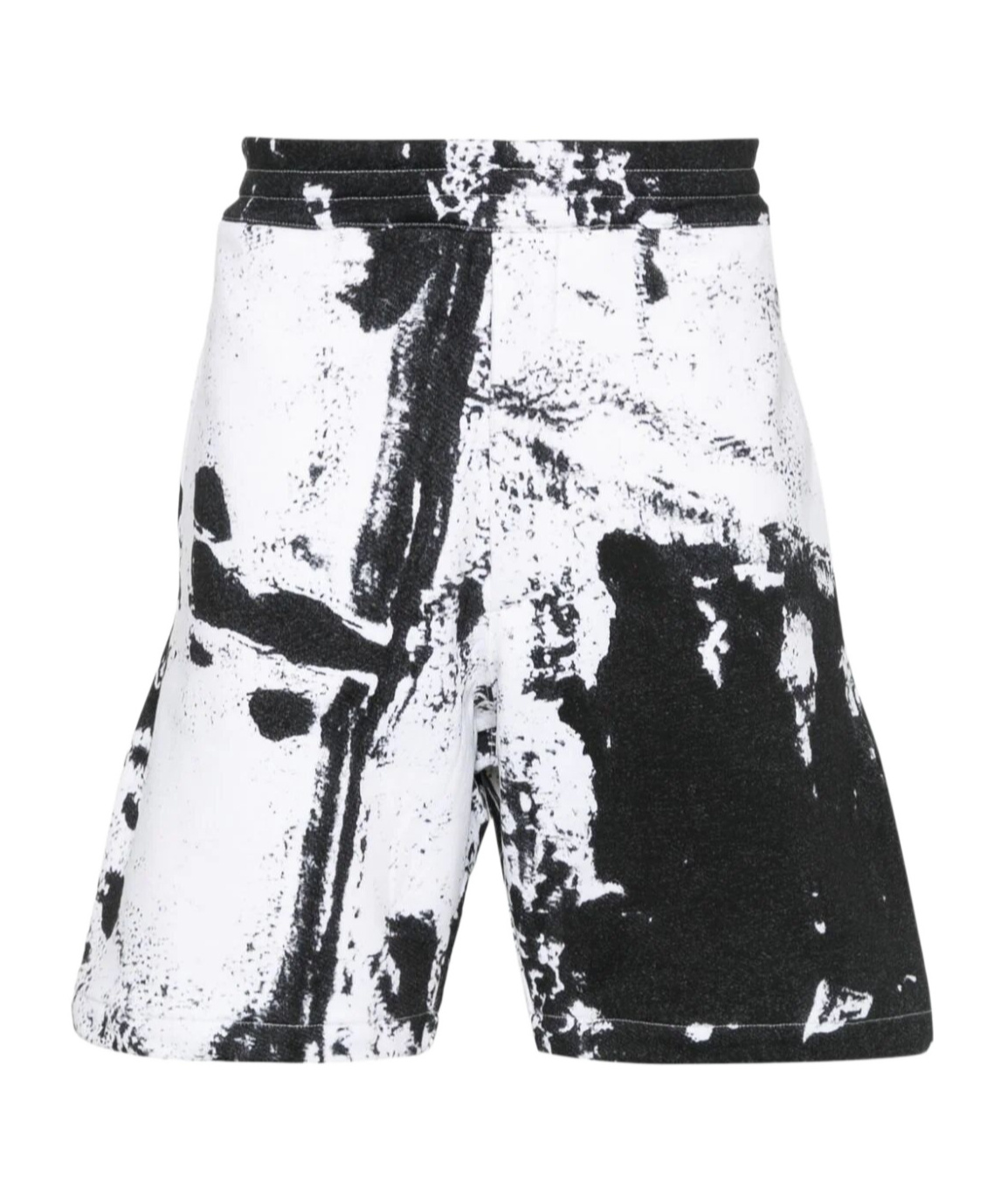 Alexander Mcqueen All Over Print Bermuda Shorts In White