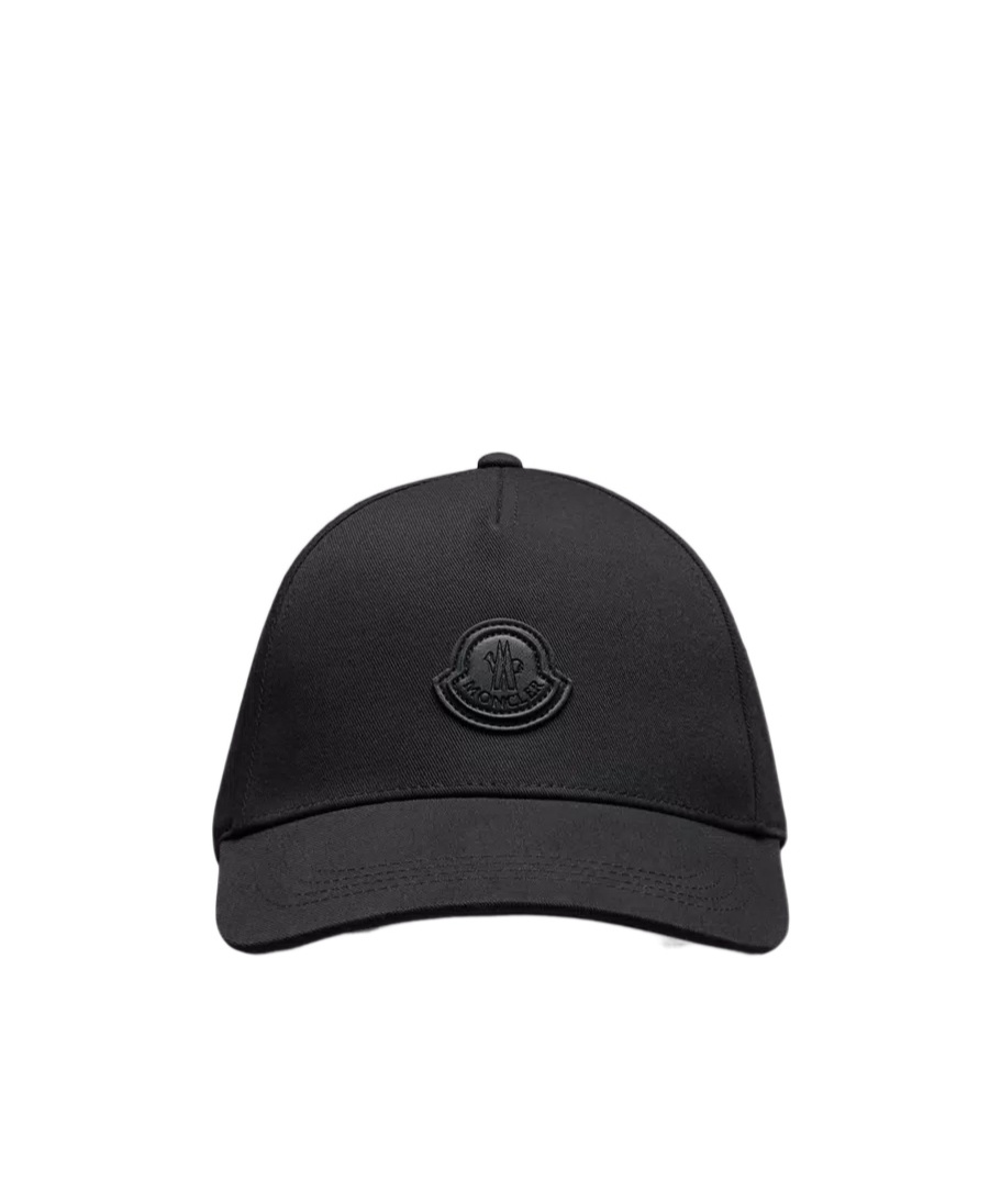 Shop Moncler Gabardine Baseball Cap In Black